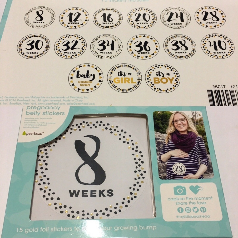 NWT Pearhead Pregnancy Milestone Photo Sharing